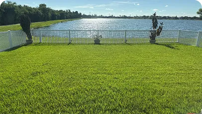 Completed lawn care job near Brandon FL